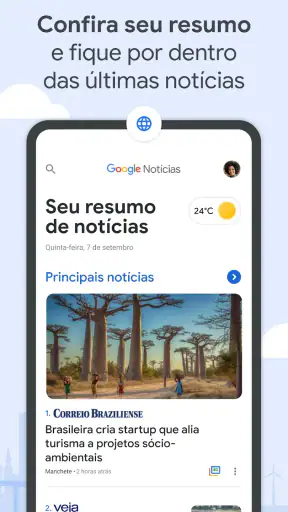 Google Notícias screenshot