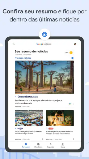Google Notícias screenshot