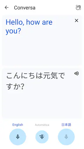Google Tradutor screenshot