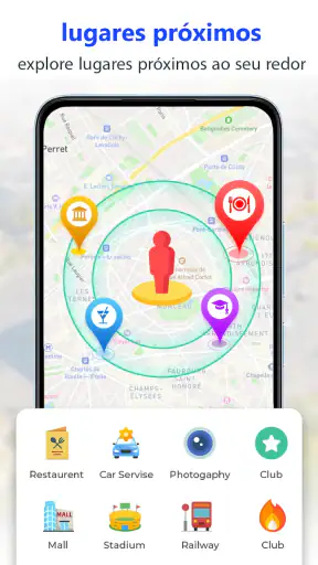GPS satélite mapa da terra screenshot