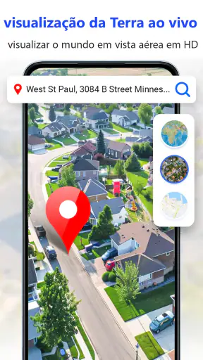 GPS satélite mapa da terra screenshot
