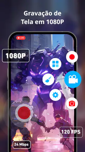 Gravador de tela, Gravar video screenshot