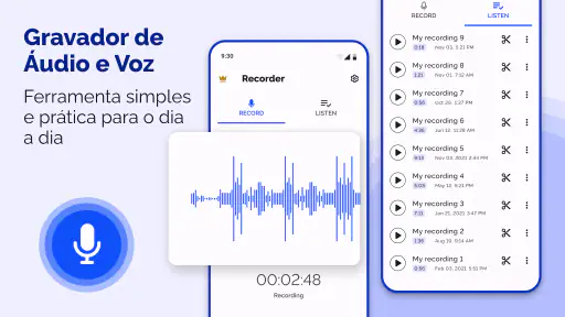 Gravador de Voz - Gravação Voz screenshot