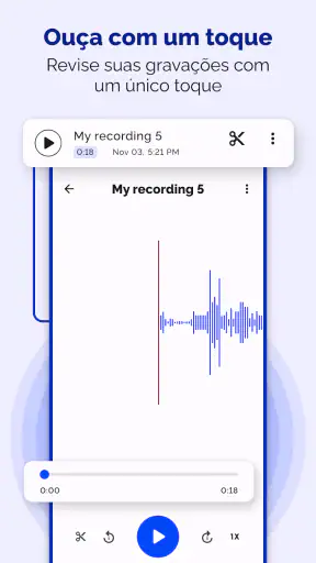 Gravador de Voz - Gravação Voz screenshot