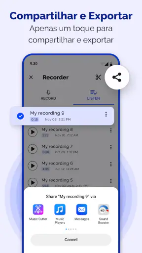 Gravador de Voz - Gravação Voz screenshot