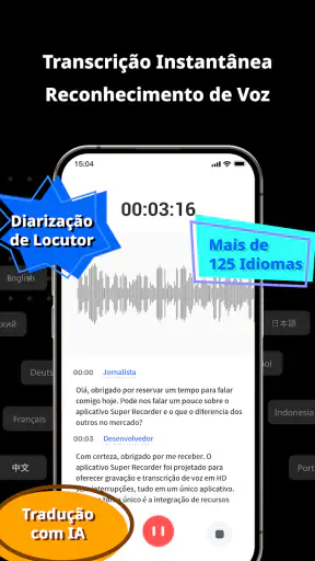 Gravador de Voz - Gravar Áudio screenshot