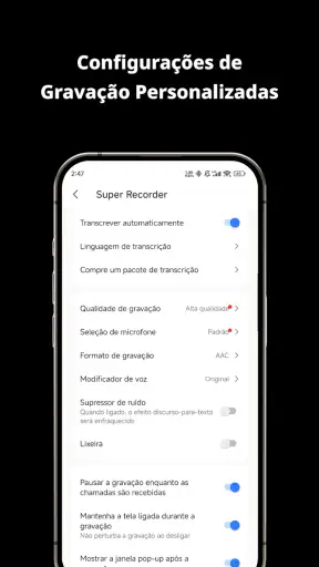 Gravador de Voz - Gravar Áudio screenshot