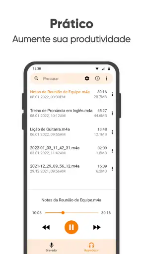 Gravador de Voz Simples screenshot