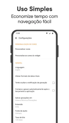 Gravador de Voz Simples screenshot