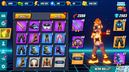 Gridpunk Battle Royale PvP 3v3 screenshot