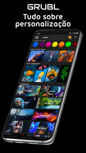 GRUBL™ 4D Live Wallpapers + AI screenshot