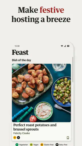 Guardian Feast: Daily Recipes screenshot