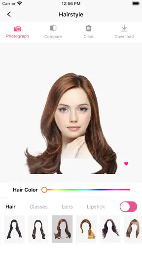 Hair Makeover-modiface・haircut screenshot