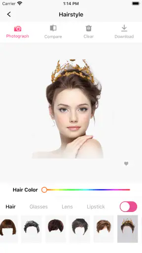 Hair Makeover-modiface・haircut screenshot