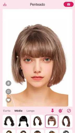 Hairstyle Try On: Mudar Cabelo screenshot