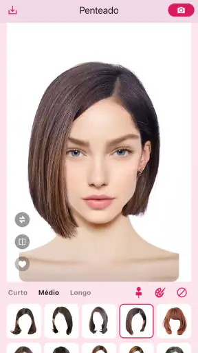 Hairstyle Try On: Mudar Cabelo screenshot