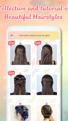 Hairstyles step by step screenshot