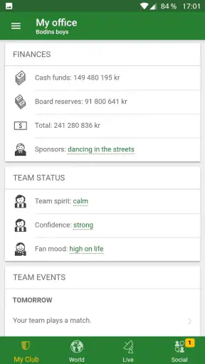 Hattrick - Gestão de futebol screenshot