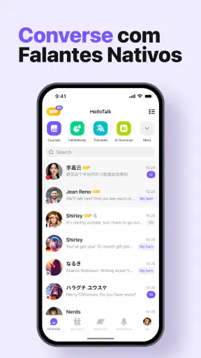 HelloTalk aprender idiomas screenshot