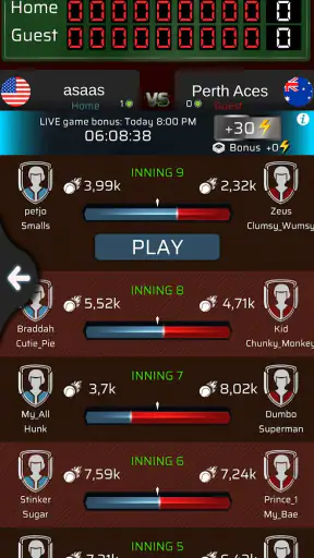 Homerun - Jogo PVP de Beisebol screenshot