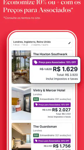 Hoteis.com: reserva de hotéis screenshot