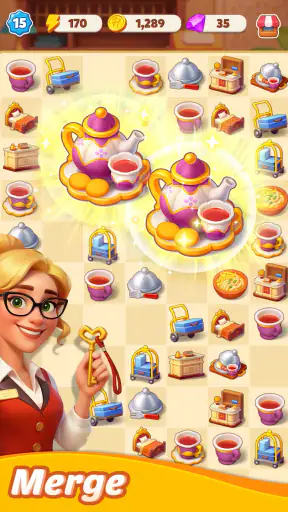 Hotel Legacy: Merge Game screenshot