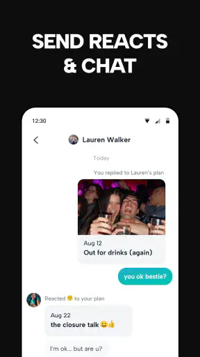 Howbout: social calendar screenshot