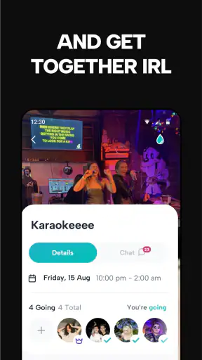 Howbout: social calendar screenshot