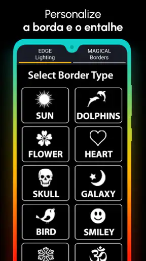 Iluminação de Bordas screenshot