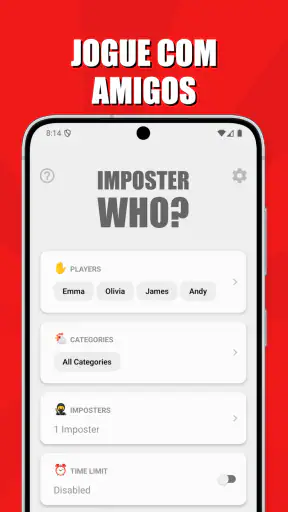 Imposter Who? - Jogo Palavras screenshot