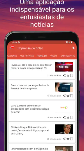 Imprensa de Bolso screenshot