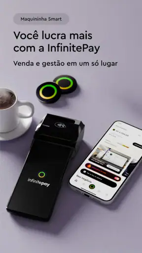 InfinitePay Tap, Conta, Cartão screenshot