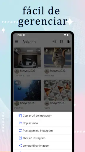 InstSaver: baixador de vídeo screenshot