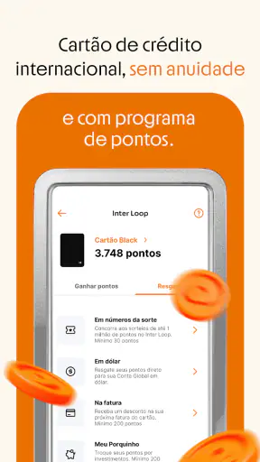 Inter: Conta, Cartão e Pix screenshot
