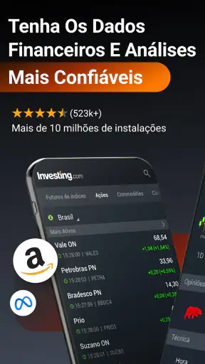 Investing.com Bolsa de Valores screenshot