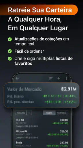 Investing.com Bolsa de Valores screenshot