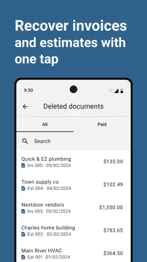 Invoice Maker and Estimate App screenshot
