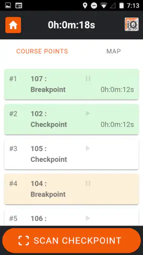 iOrienteering screenshot