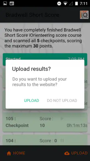 iOrienteering screenshot