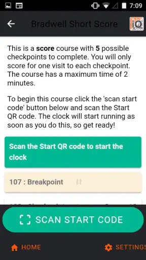 iOrienteering screenshot