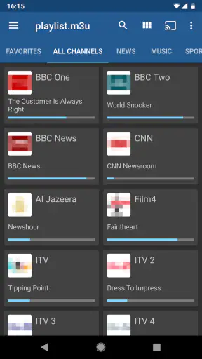 IPTV screenshot