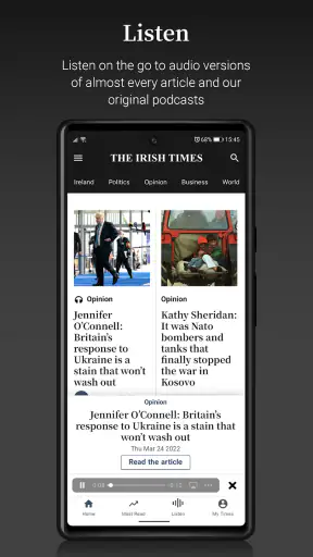 Irish Times News screenshot