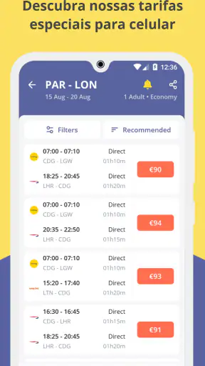 Jetcost: vôos, hotéis, carros screenshot
