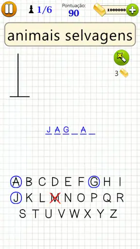 Jogo da Forca Jogo de palavras screenshot
