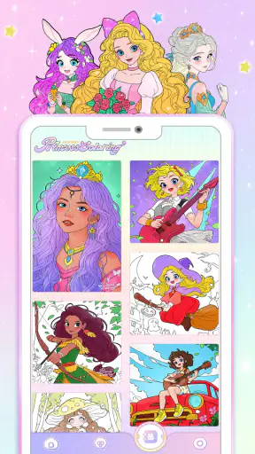 Jogo da Princesa: Colorir screenshot