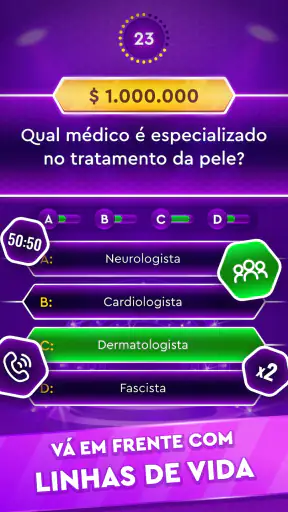 Jogo de perguntas e respostas screenshot