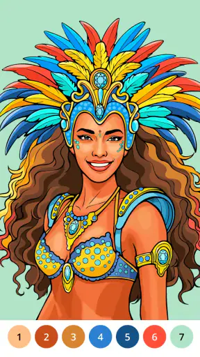 Jogo Pintar Pintar por Números screenshot