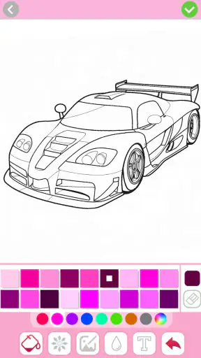 Jogos de pintar de carro screenshot