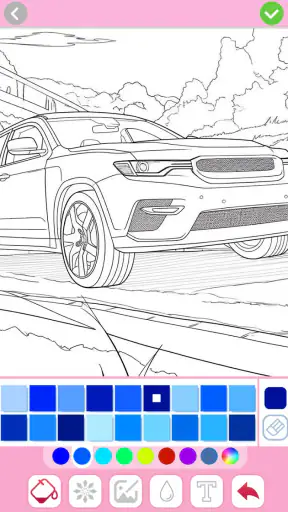 Jogos de pintar de carro screenshot