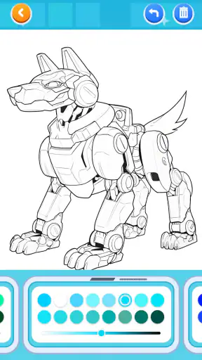Jogos de pintar - Mecha & Robô screenshot